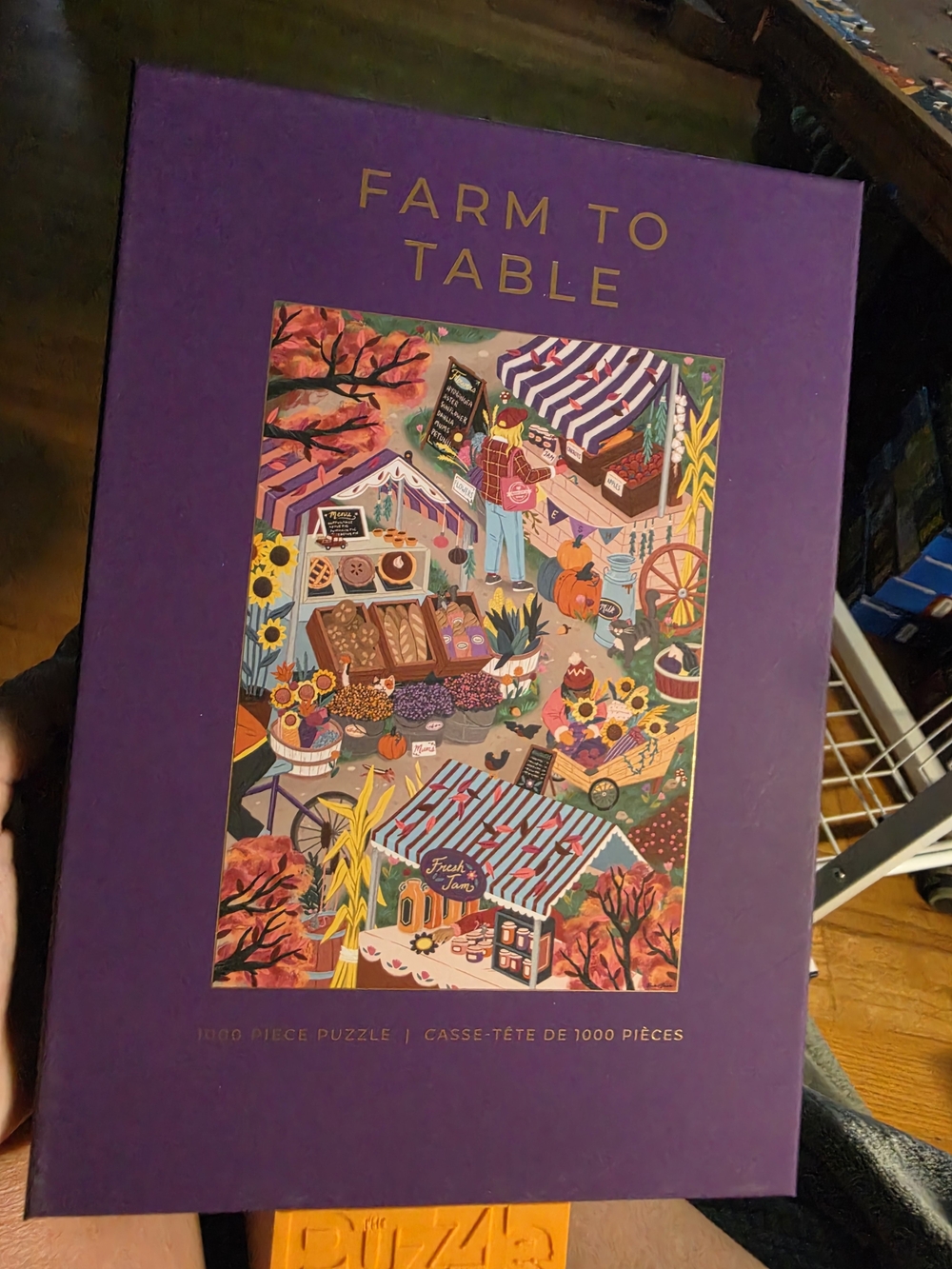 1000-Piece Jigsaw Puzzle — Purple Box